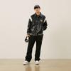 New MLB MONOGRAM Collection New York Yankees 24FW Baseball Jacket Unisex Black 3AJPM0444-50BKS