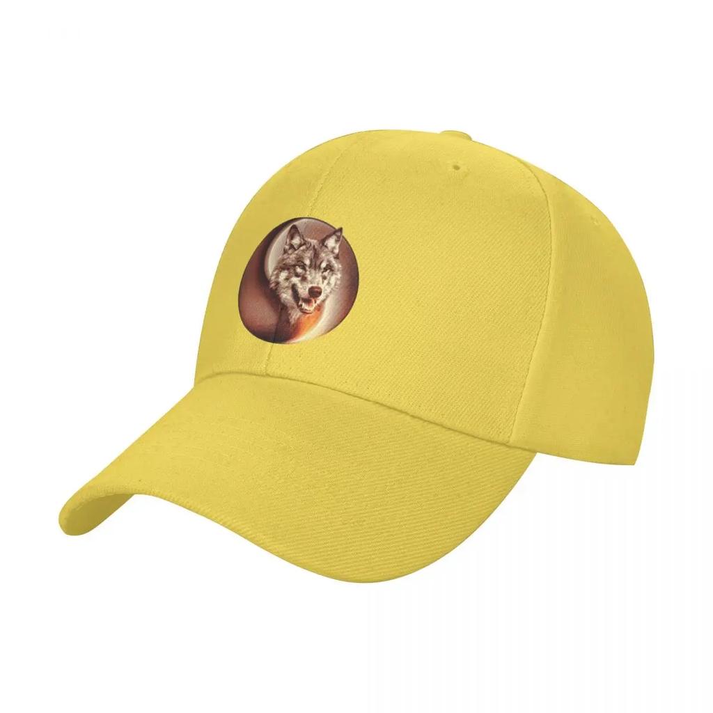 Yin Yang Wolf Baseball Cap Bobble Hat GentleUnisex Hat Luxury Hat Big Size Caps For Unisex Womens