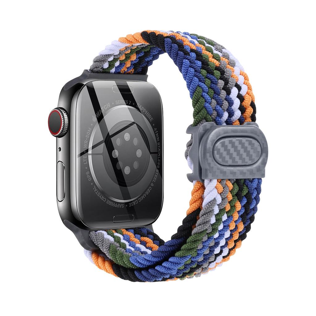 Strap For Apple watch band 44mm 42mm 40mm 45mm 46mm 41mm 49mm Braided Solo Correa Bracelet iWatch 11 10 9 8  7 6 5 4 se Ultra3
