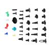725PCS Car Push Retainer Clips Auto Fasteners Assortment with Cable Ties and Fasteners Remover 725pcs (680+45