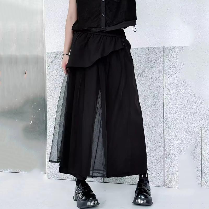 XITAO Mesh Casual Wide Legs Pant ZMY1342