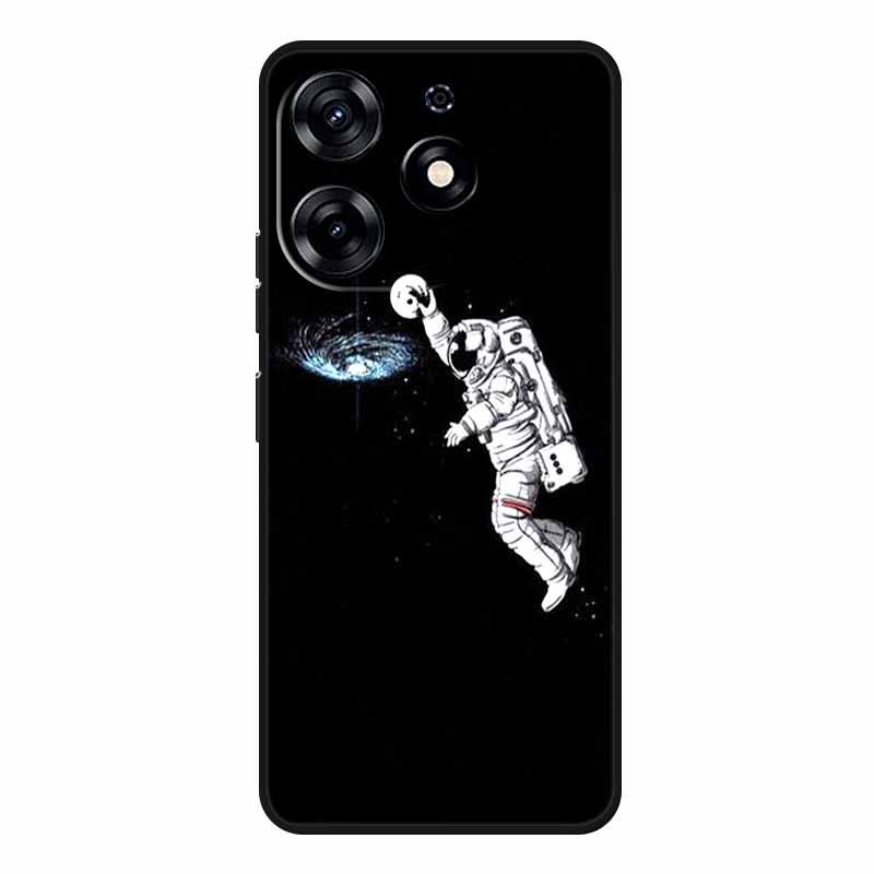 For Tecno Spark 20 Pro Case Wolf Soft Silicone TPU Back Cover Phone Cases For Tecno Spark20 Pro KJ6 Cute Animals Protector Funda