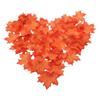 Pack of 50Pcs Artificial Fall Autumn Maple Leaf Silk Leaves Wedding Garden Decorations  - Orange