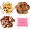 Oven Safe Dog Bone and Paws Shape Molds Heat Resistant Baking Tool Chocolate Bakewares Dessert Craft Supplies