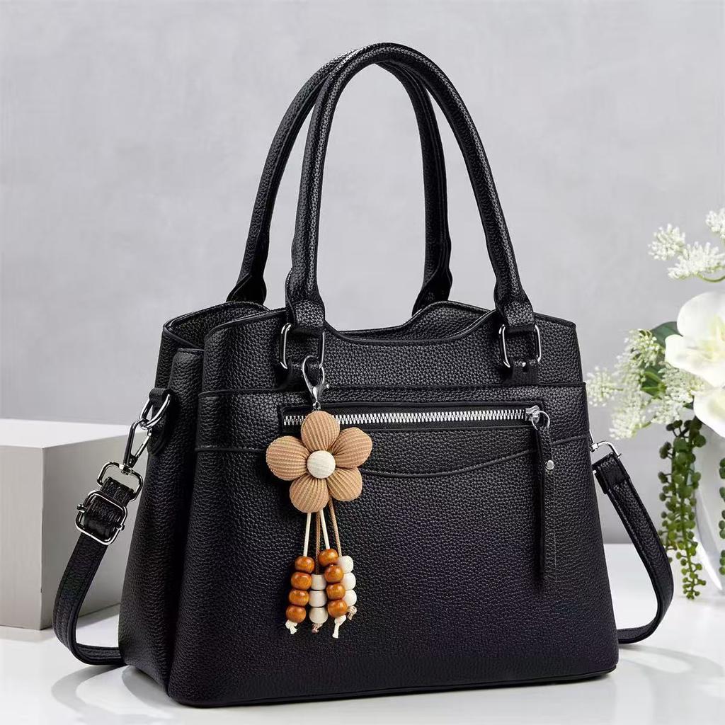 Bolsa de Mão com Alça Superior para Mulheres Bolsas Tote de Ombro Bolsas Casuais de Couro PU e Bolsas de Mão Bolsas de Ombro para Compras Femininas Bolsa Tote Mensageira Bolsa Transversal