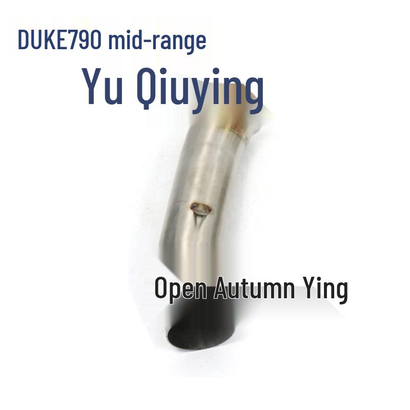 KTM790 Stainless Steel Mid-Pipe Exhaust for Duke/ADV with Back Pressure Enhancement