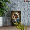 Flat Virgin Mary Wall Art Metal Sign Vintage Religious Decor for Home Bar Office Cafe