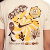 Nike Sportswear Soft Comfortable Versatile Short Sleeve T-Shirt Kids Tops Sand-White HQ3234-126