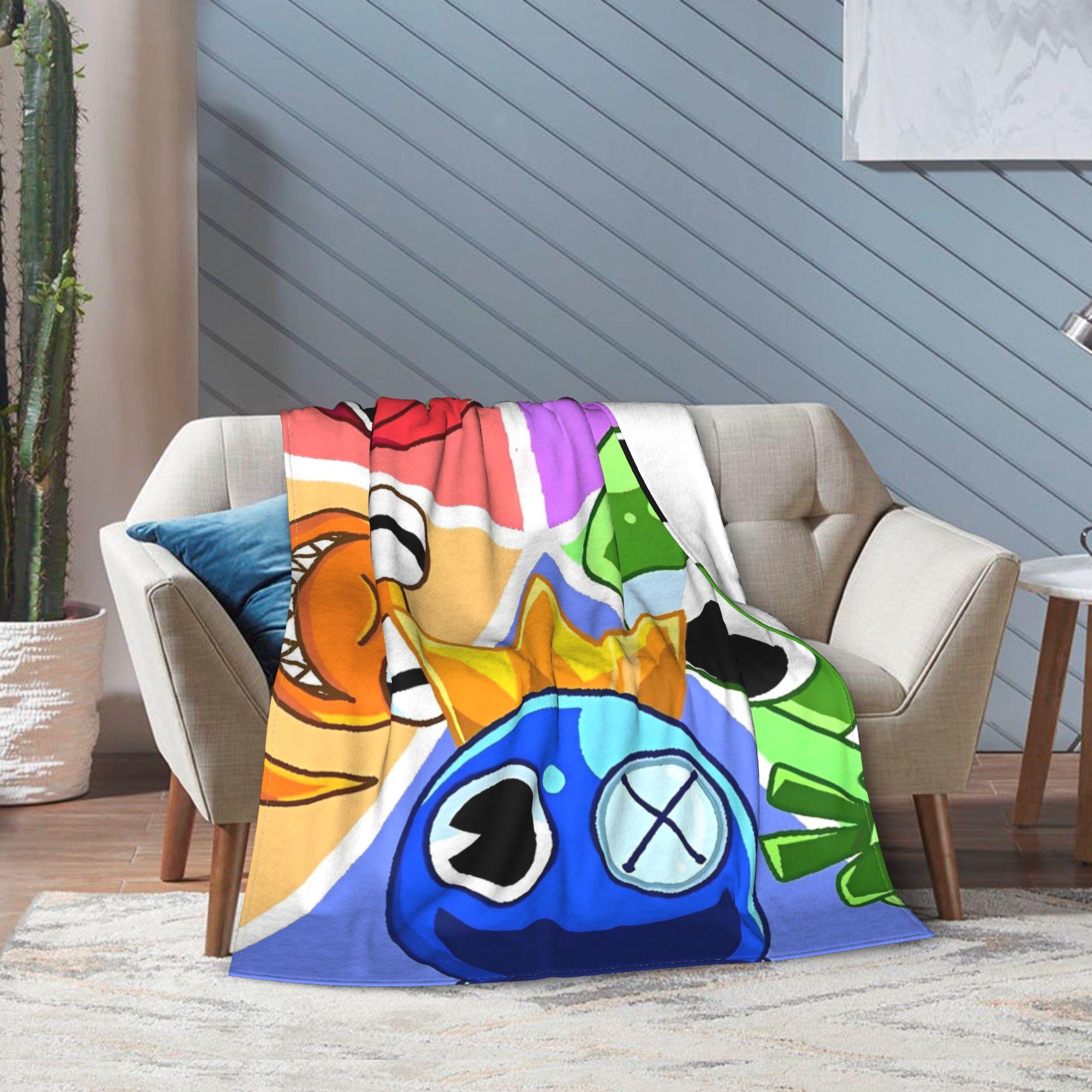 

Rainbow Horror Game Fans Friends Print Blanket For Men Women Super Soft Warm Throw Blankets for Sofa 50x60 Inches Multi-size 30x40in