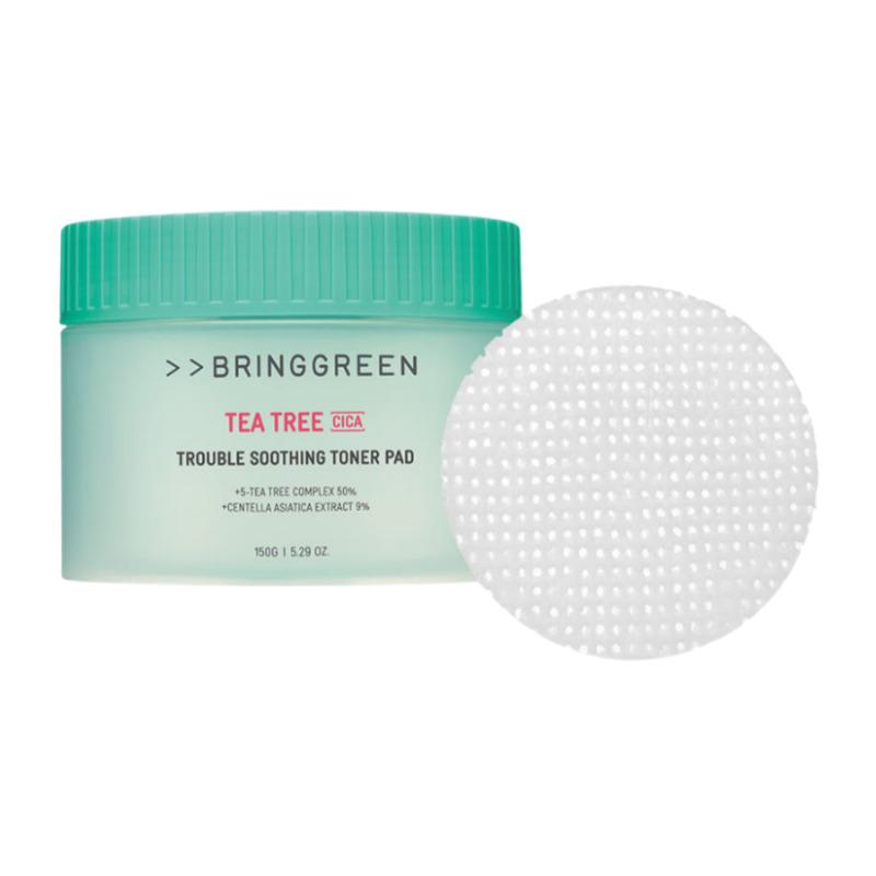 

BRINGGREEN Tea Tree Cica Trouble Soothing Toner Pads (90 Sheets)
