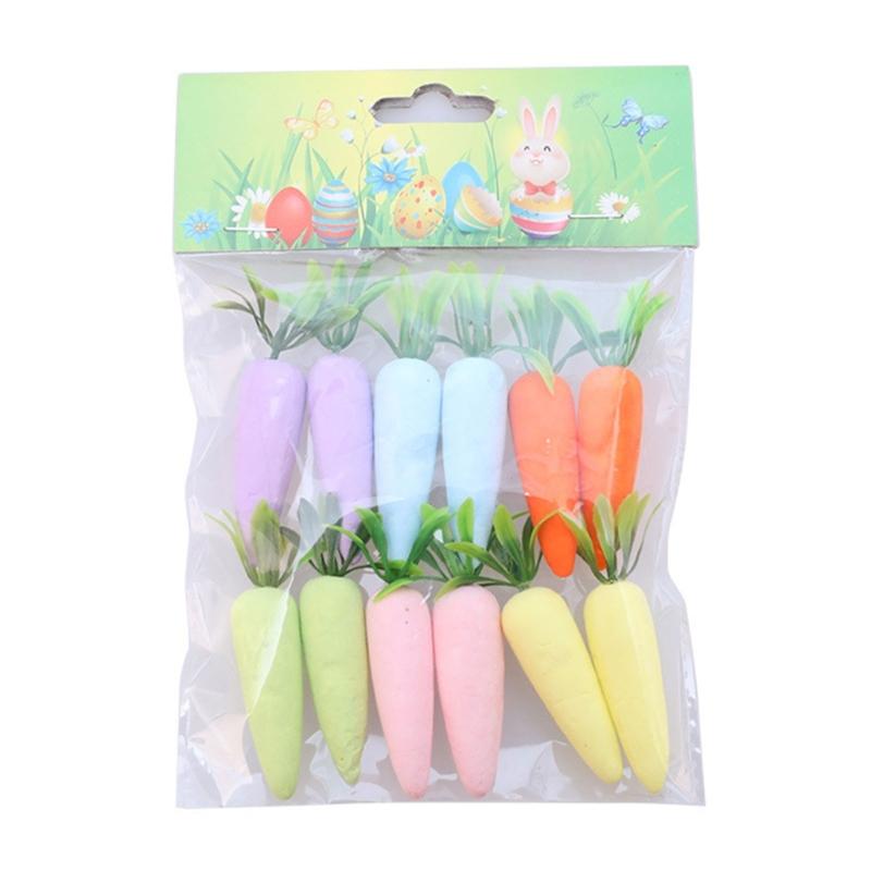 

12Pcs Realistic Artificial Carrots Simulation Vegetables Basket Fillers for Kitchen Decoration Party Table Centerpieces 1