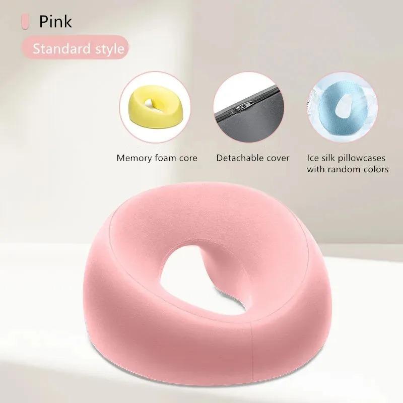 Ergonomics Lying Down Pillow Memory Foam Breathable Head Rest Support  Memory Foam Breathable Head Rest Support Pillow