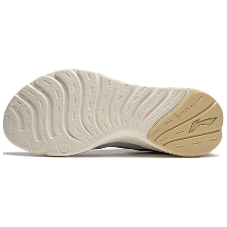 Li Ning Cloudy Thick Sole Height Increasing Rebound Support Wear Resistant Lightweight Breathable Non Slip Low Top Casual Shoes Men sneaker AGLU259-3