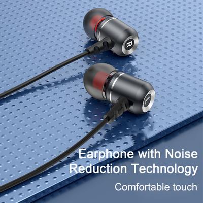 Type-C In-Ear Wired Noise-Cancelling Mic Enhanced Headset with Bass Clear HiFi Sound Wired