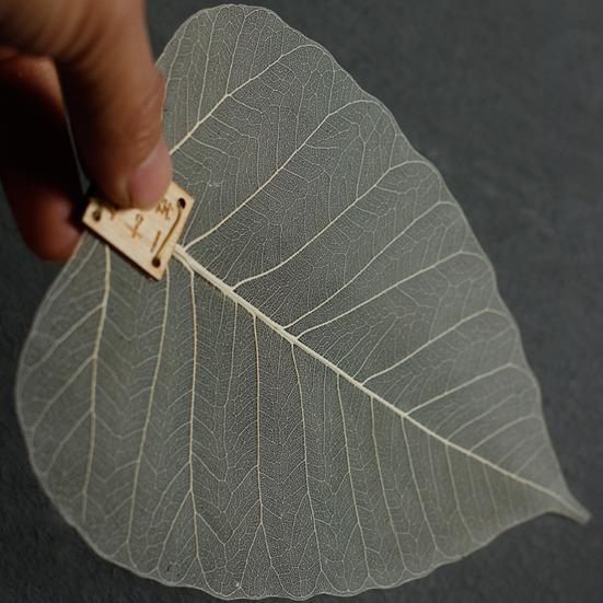 Blattform Teesieb Holzblattfilter Wiederverwendbarer Tee-Infuser Separator Lesezeichen Tee für Lose