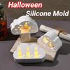 Soft Candle Lamp Silicone Mold Creative Halloween Candle Jar Mold  Making Supplies