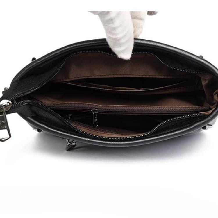Soft Leather Simple Messenger Bag Women's Shoulder Bag