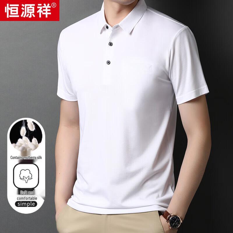 Men's Silk Blend Casual Polo Shirt