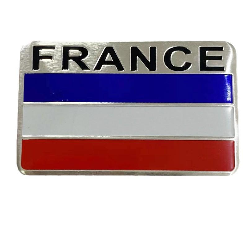 Versatile Metal Badge Sticker: Personalized Decorative Car Accessory for US, UK, Germany, France, Russia, Italy.
