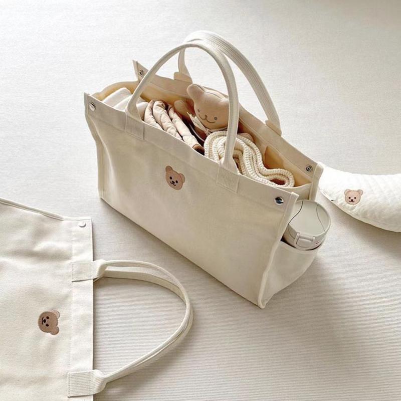 New Multifunctial Large Capacity Travel Mother And Baby Bag Portable Canvas Mother And Baby Bag
