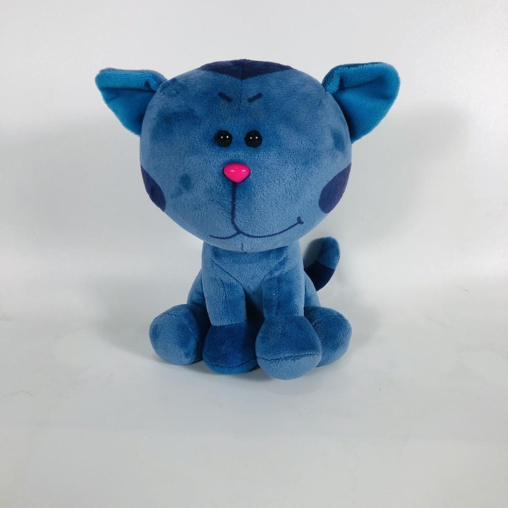 Adorable Blue Spotted Dog Plush Toy Ultra Soft Short Plush 20cm Kids Gift