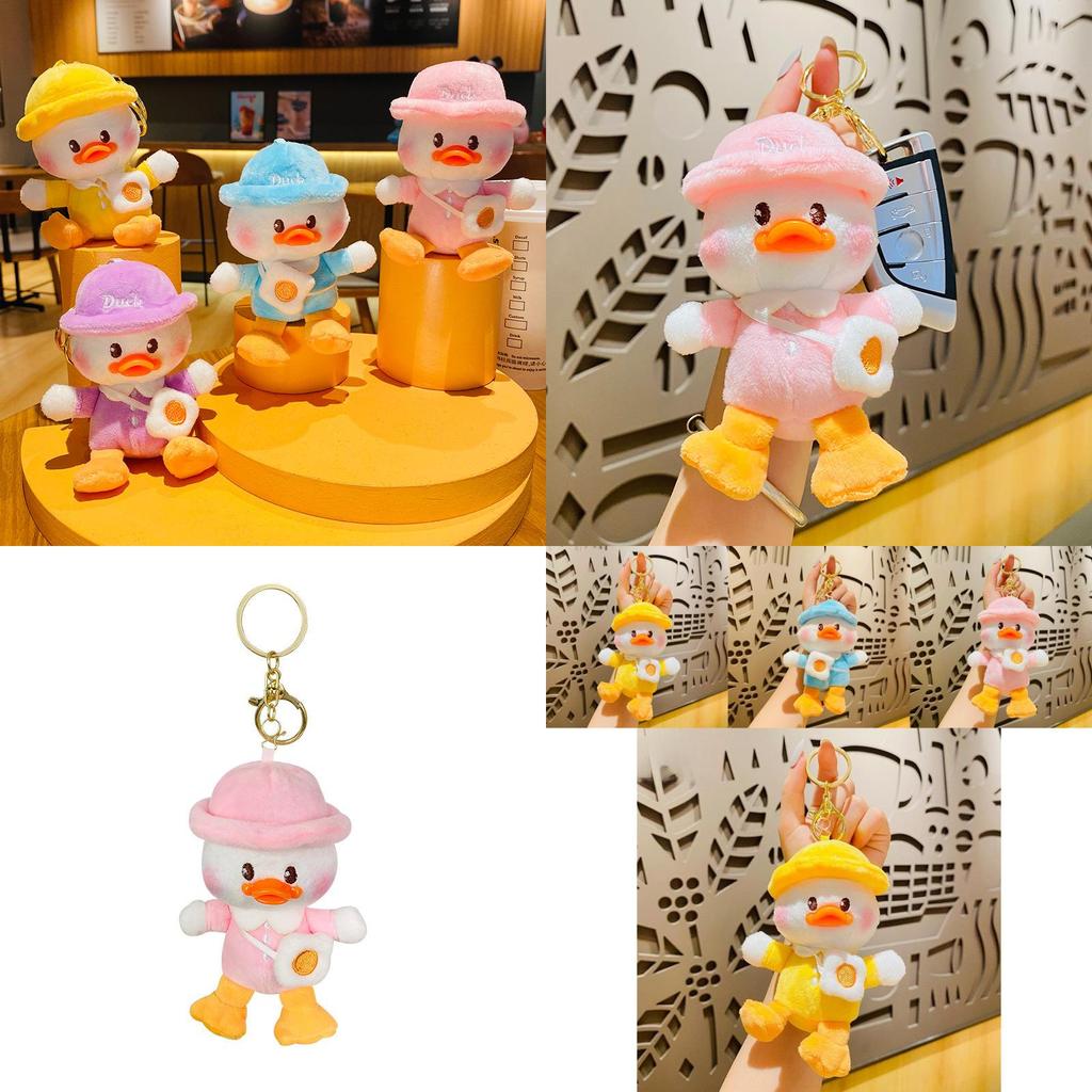 Adorable Plush Duck Keychain Cute Backpack Accessory Perfect Gift For Kids And Adults
