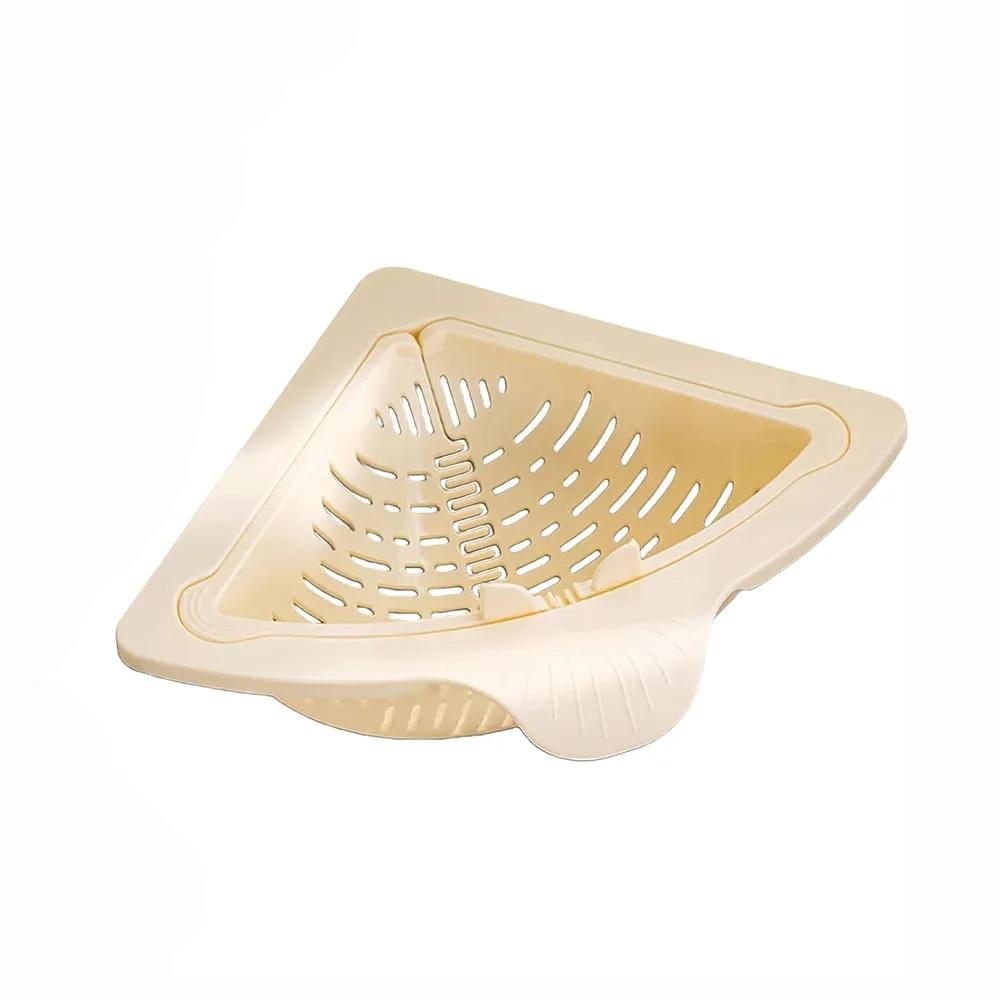 Magnetic Sink Drain Basket Triangle Vegetable and Fruit Drainage Basket Food Waste Filter Collector Kitchen Storage Organizer