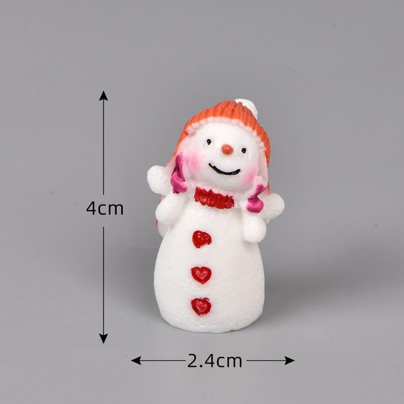 

Смола Рождественский Милая Пара Снеговик Декор Отлично Подходит Для DIY Горшечные Аксессуары Растение Single Women