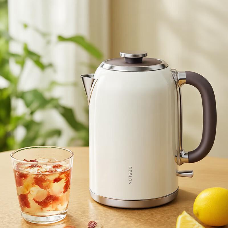 Desmond 1.8L French Retro Stainless Steel Electric Kettle