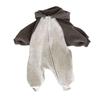 Korean Style Winter Hooded Baby Romper - Fleece Zipper Sweatshirt for Boys & Girls