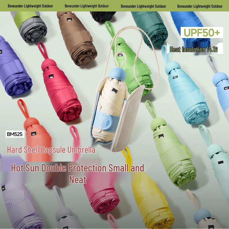 BROLLY Ultra-Compact UPF50+ Sun & Rain Umbrella