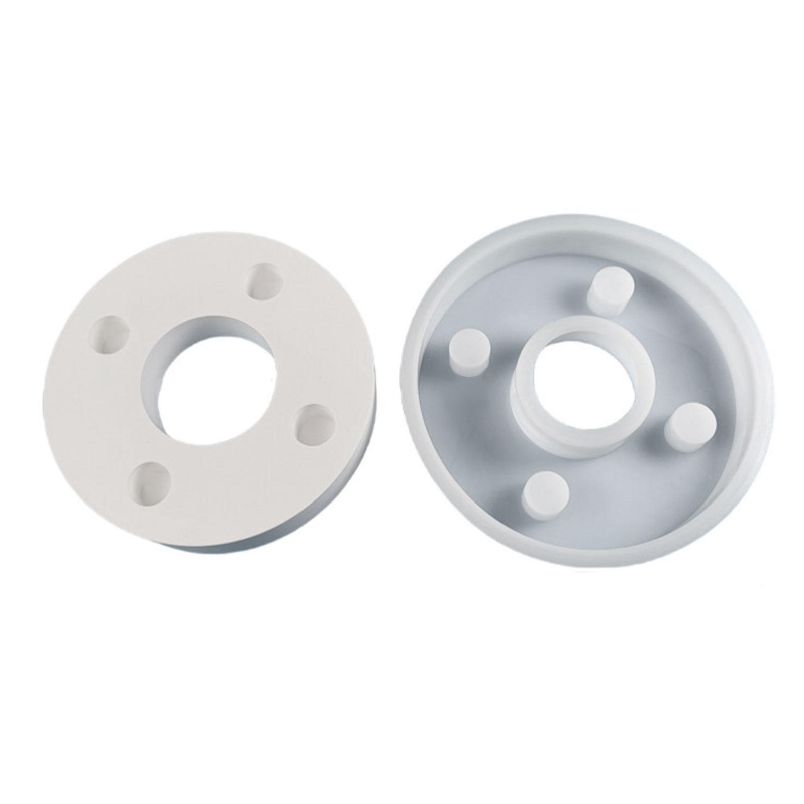 

Круглые подсвечники Формы для подсвечников с 4 отверстиями Формы для подсвечников DIY Гипсовые украшения Рождественский подарок