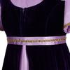 Bridgerton Inspired Gold Velvet Two-Piece Medieval Gown with Long Skirt for Stage Performance