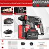 Ciocan rotopercutor fără fir Nanwei NW-H5201B 21V fără perii, priză CN (adaptor inclus)