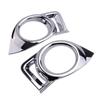 2X Car Chrome Front Fog Light Lamp Cover Trim Kit For 2014-16 Toyota Highlander