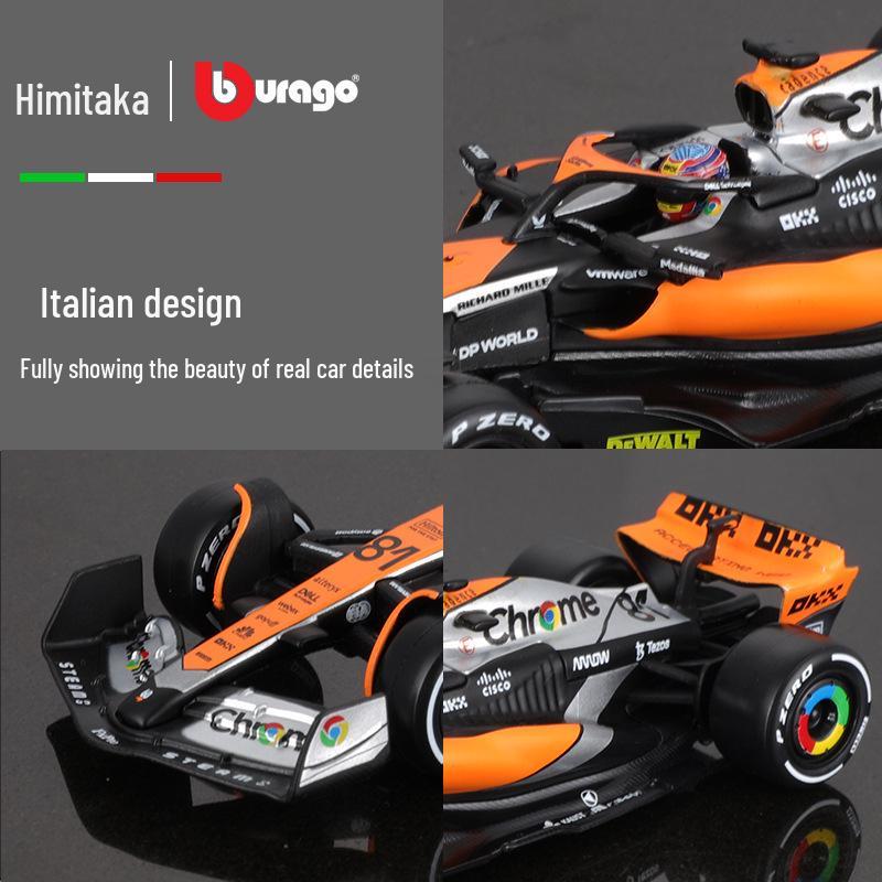 Bburago 1:43 McLaren F1 MCL60 2023 Alloy Race Car Model