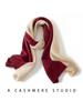 Women Wool Cashmere 2 Tones Match Scarf Pashmina Big Scarves Wrap Shawl Men Cashmere Light-thin Outer Wraps Hijab