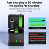 PALO 1800mAh Battery For GoPro Hero 8 7 6 5 Li-ion Battery Pack Motion Camera Battery Storage for GoPro Hero8 Rechargeable Batteries