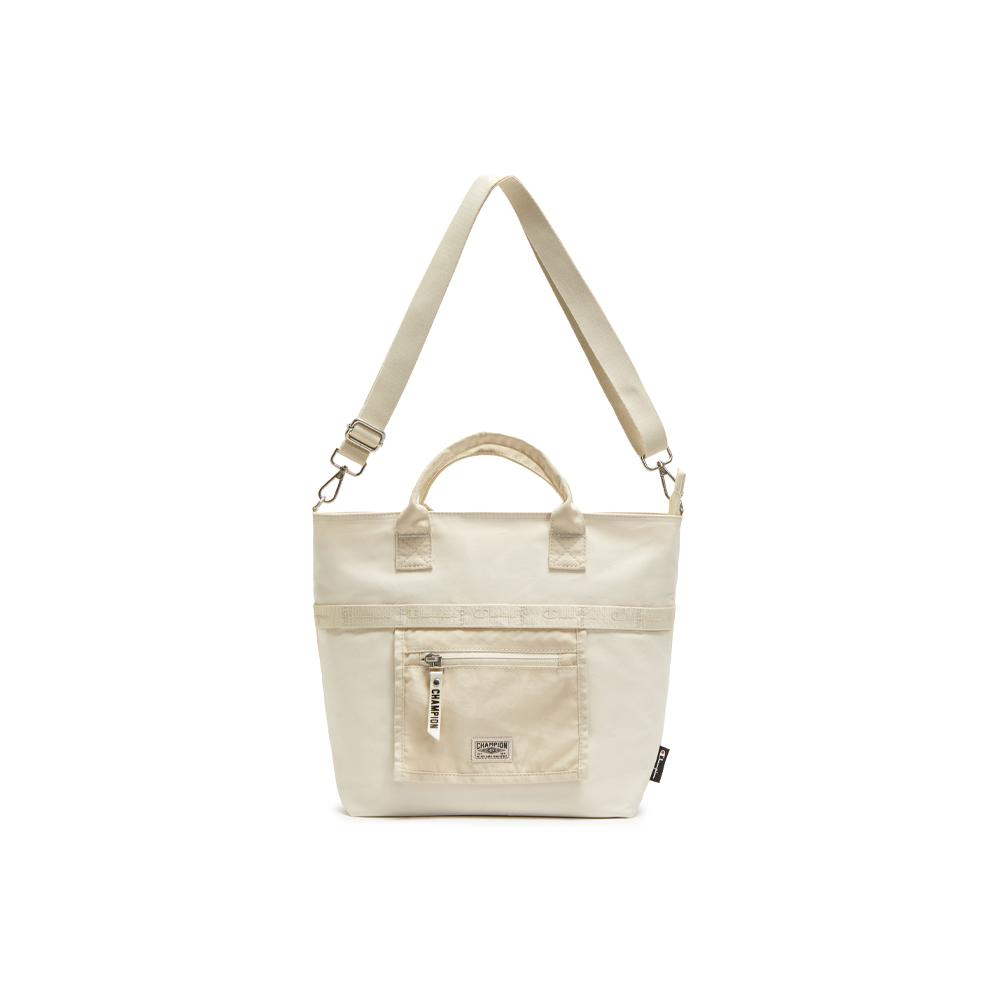 

Champion Trapezoidal Tote SS26 Comfortable Versatile Trendy Fashion Fabric Handbag Regular Unisex Handbag U6BACPU20 Milk White