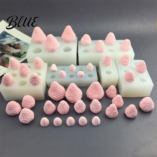 Easy to Clean Baking Molds Strawberry Shaped Silicone Mold DIY Mousse Cake Ice Cream Kitchen Gadgets for Chocolate Maker Resin Candle Soap