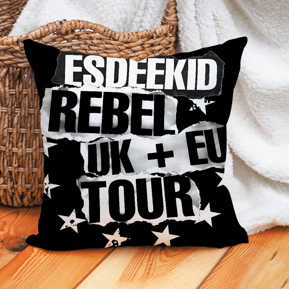 Rapper Esdeekid Rebel Pillow Case Home Cushion Cover Suitable For Office Sofa Car Suitable For All Seasons