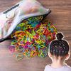 1000 Pcs Colorful Disposable Elastic Hair Ties for Girls – Soft Rubber Ponytail Holders for Kids, Bulk Hair Accessories