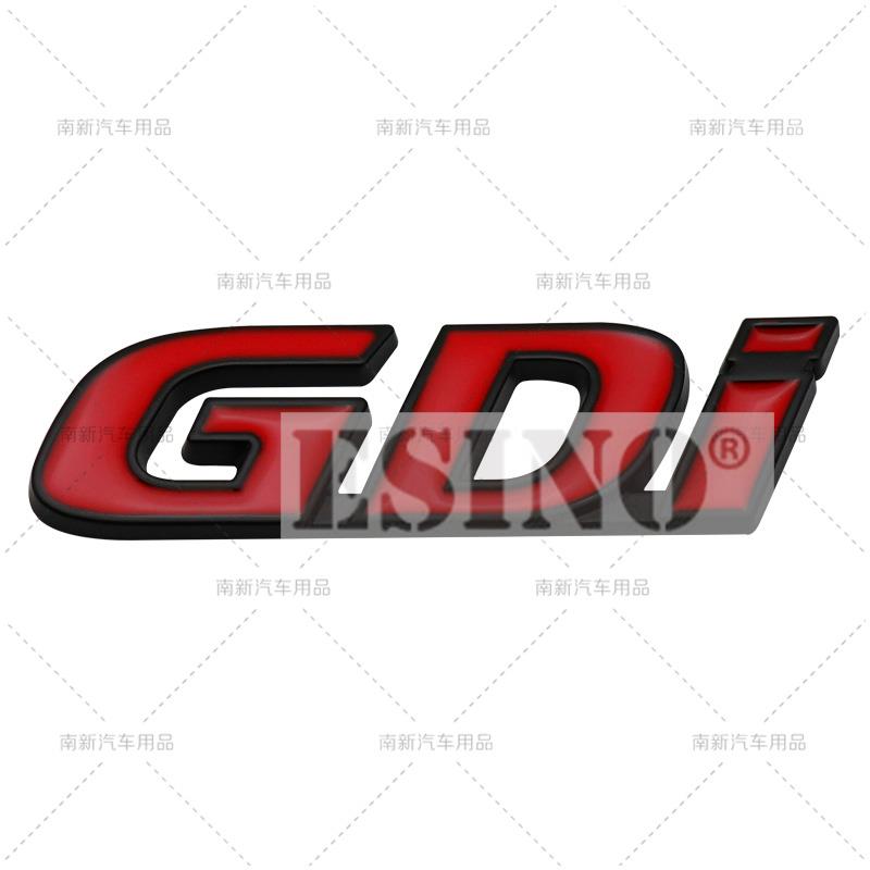 Car Trunk Zinc Alloy Adhesive Badge 3D GDi Emblem Rear Body Tailgate Adhesive Badge for Hyundai Sonata IX35 Tucson Elantra R1