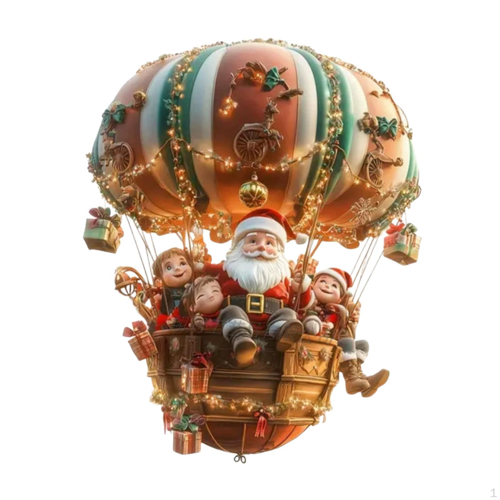

Christmas Air Balloon Santa As A Hanging Decoration, 20 X Cm, 2D Flat Decor for Style B