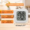 Room Thermometer Hygrometer-Mini Digital Humidity Meter Accurate Temperature and Humidity Monitor with Practical Comfort Icon for Multi-scenario