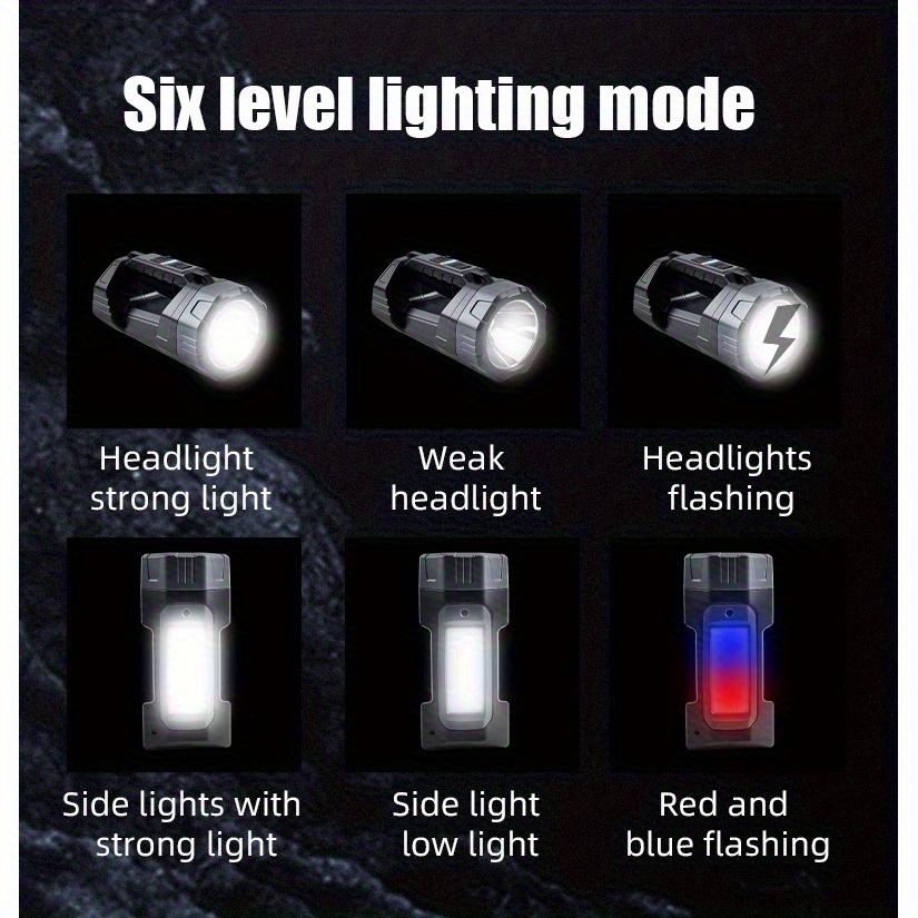 Ultra Bright Remote LED Flashlight with Solar Charging, One Hand Grip, Digital Power Display, Emergency Flash,power Outage, Emergency Situation