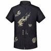 Traditional Chinese Style High Quality 2 IN 1 Tang Suit 2 Patterns Embroidery Dragon Hanfu Blouse Wu Tang Suit Men Kung Fu T Shirts Tops Jackey