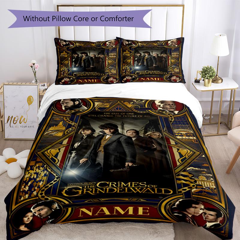Warner Bros. Lavori (81) Set Biancheria da Letto Personalizzabile con Nome Copripiumino Traspirante con Federe Decorazione per la Casa Regalo di Compleanno