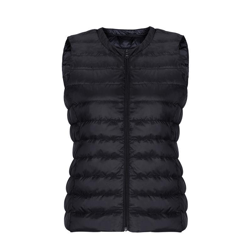 Women's Autumn/Winter Collarless Down Vest - Slim, Lightweight, Korean Style Inner Wear