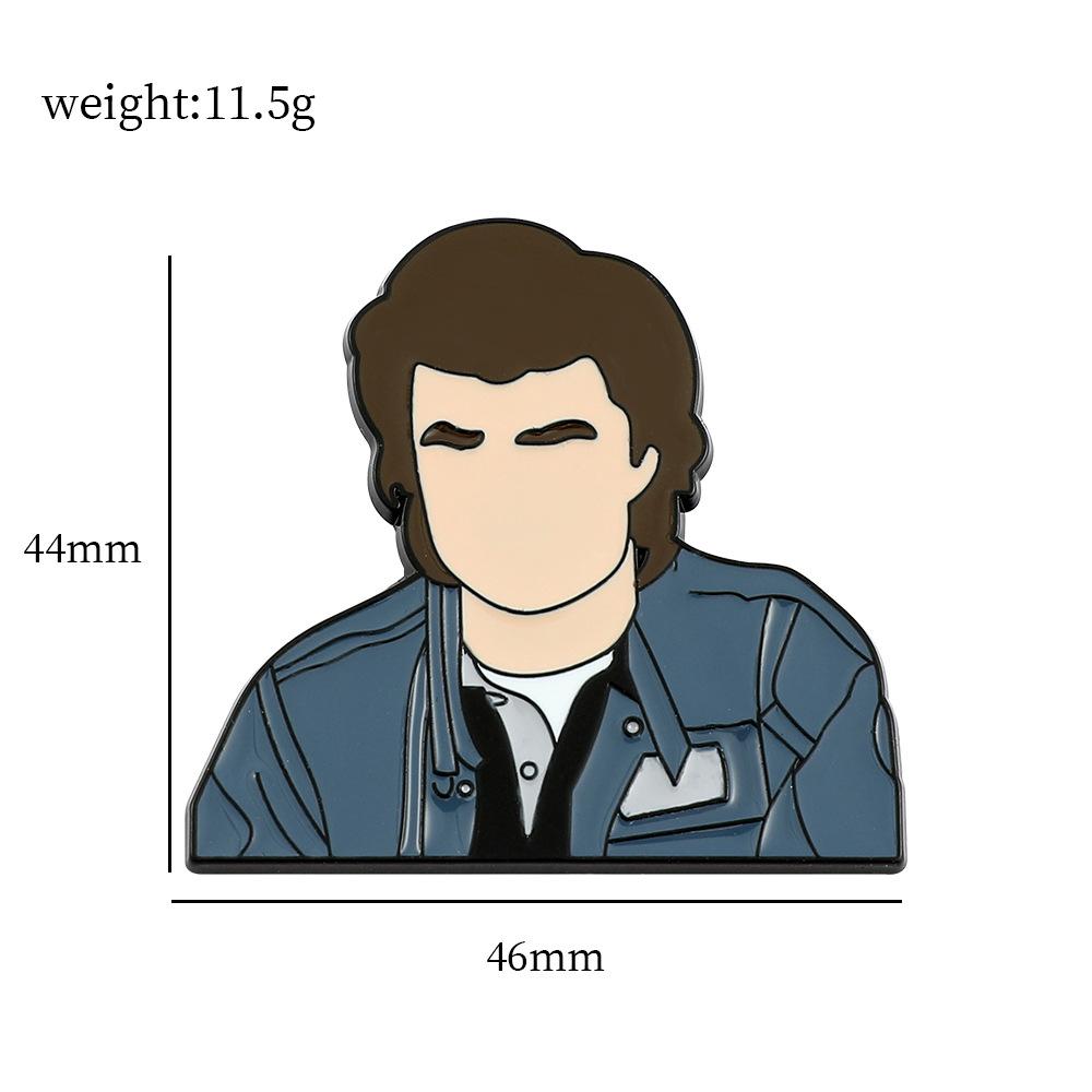 34 Odcinek Metalowa Odznaka Stranger Things Film Przygodowy Fantasy Postacie Filmowe i Telewizyjne Akcesoria Broszka ze Stopu Pin